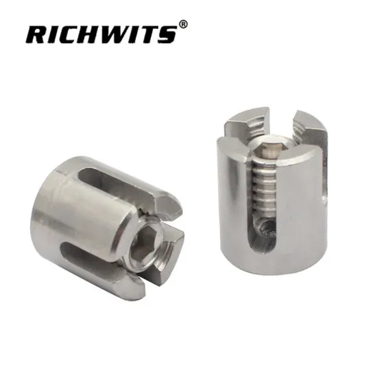 Stainless Steel 316 Cable Railing Cross Cable Clamps for 2mm-8mm Wire Rope Clips