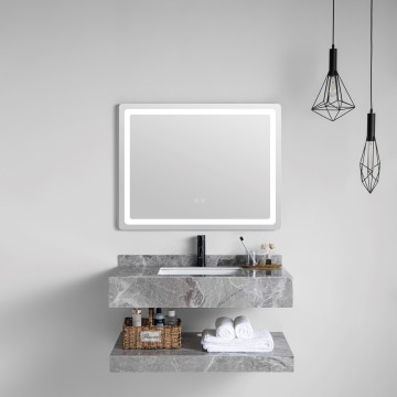 Wholesale Wall-Mounted Basin Cabinet with LED Mirror