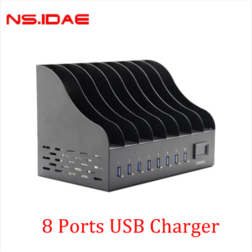 Multi Port Laptop Charger Multiple USB Charger 8-Port Desktop Charging Station Manufactory