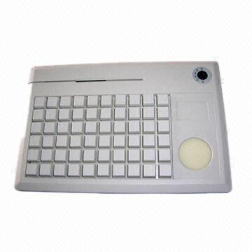 POS Keyboard with 60 Fully Programmable Keys, Measures 283 x 188 x 50mm