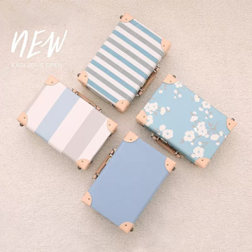 Cute Travel Hard Suitcase Box - Mini Reception Gift Box for Wedding Decoration