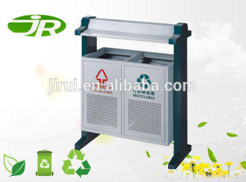 metal rubbish bin garbage can with lid
