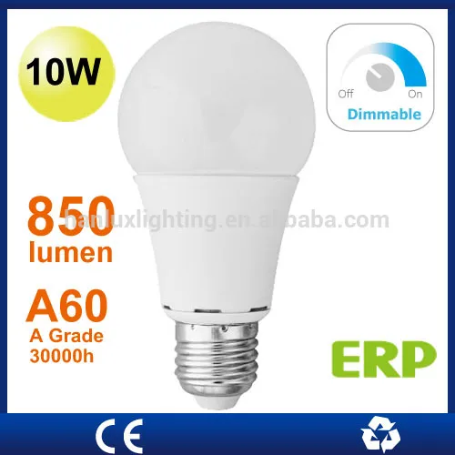 10W Dimmable LED bulb E27