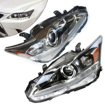 Halogen Headlights Assembly Set Left+Right for 2011-2016 Lexus CT200H 1.8L Black Clear