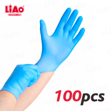 100 قطعة قفازات واقية من النتريل المنزلية