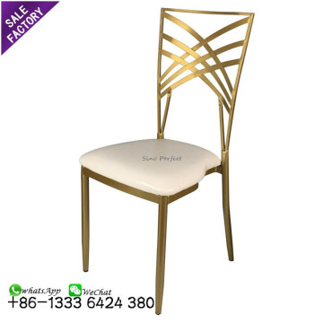 Sino Perfect Promotion: Golden Stacking Crossback Chars για το Γάμο Μπορούνιο, υπαίθριο πάρτι