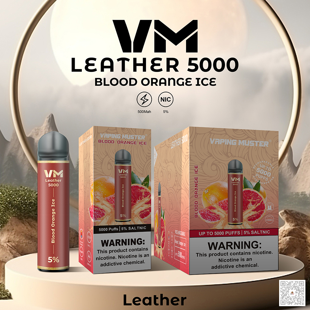 Leather Electronic cigarette 5000