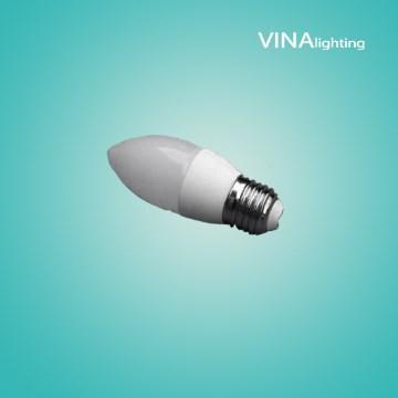 LED 촛불 전구, 3W, E27, SMD3014, 110/220V, 세라믹 + PC