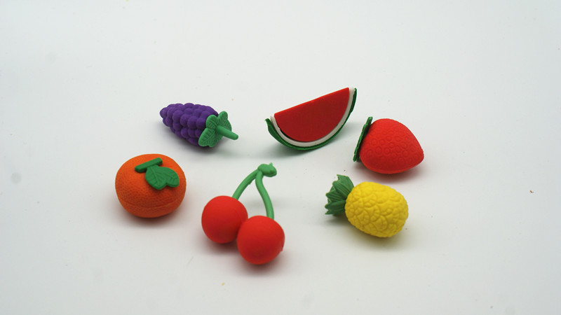 Пищевая серия фруктов и ластика формы фруктов и овощей