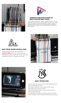 New Year's Choice: Home Use Computerized Embroidery Machine with Sequin Embroidery