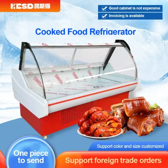 Butchery Supermarket Commercial Meat Freezer Refrigerator Chiller Showcase Fresh Meat Display Fridge