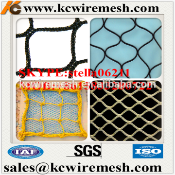 Factory!!!!! KangChen black monoiflament knotted sports net with high quality naylon