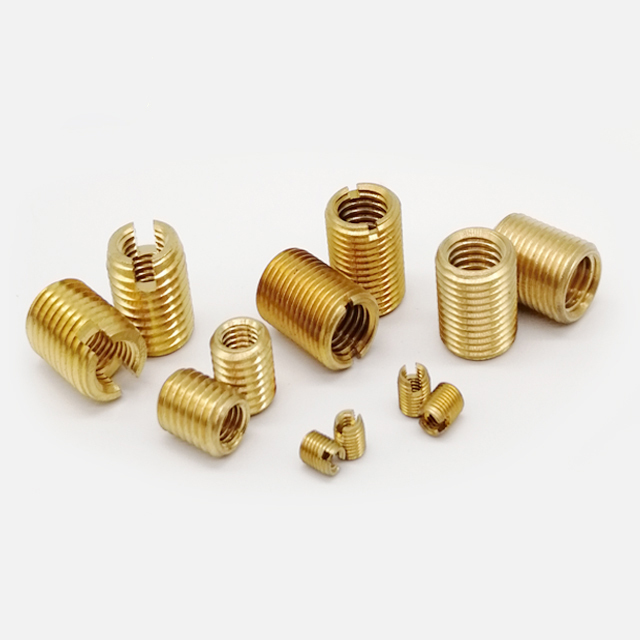 M12*1.5 Custom Size Fasteners Stainless Steel Slotted Self-Tapping Thread Insert Carbon Steel Natural Surface Box Carton Packing
