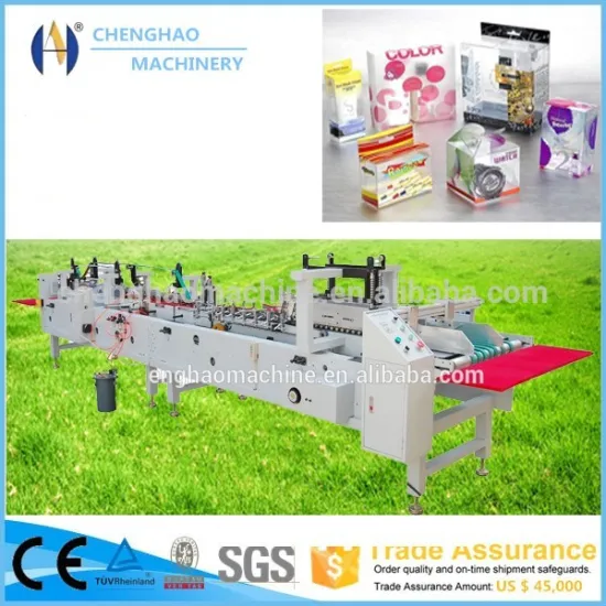 Chenghao Brand Wax Crayon Paper Box Making Machine for Making Printed Pet Box