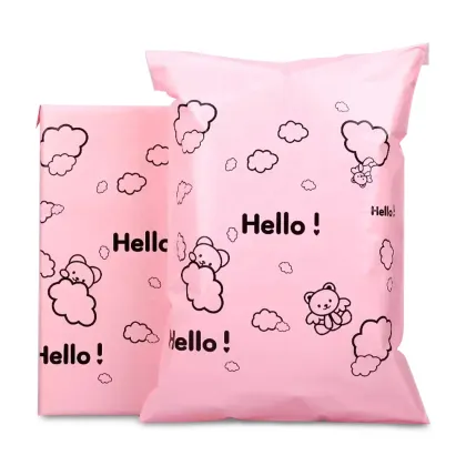 Printing environmentally friendly polyethylene mail bags