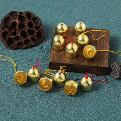 Copper Metal Bell Decor Wind Chime for DIY Craft and Christmas Decoration