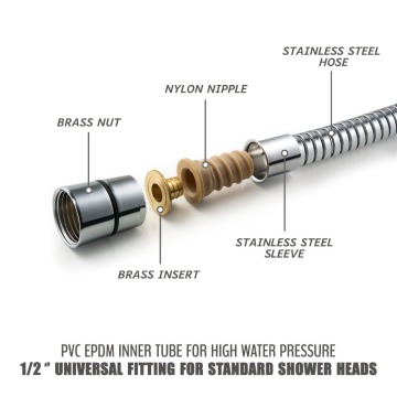 Stainless Steel 304 Metal Flexible Shower Hose