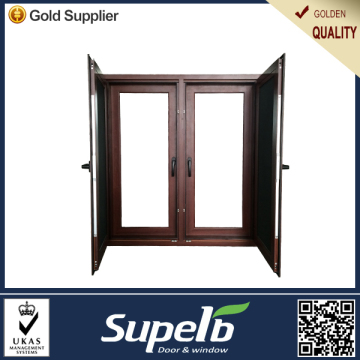 2014 hot selling products powder coated aluminium 135 series thermal-break glass casement window