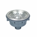 Blue PVC plastic bottle drain sink trap