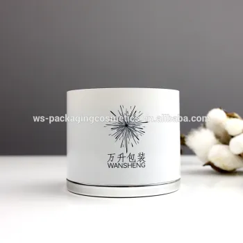 White New Design Plastic 50 ml Round Package Cosmetic