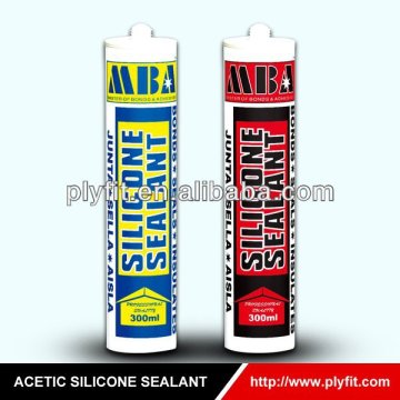 clear acetic silicone sealant adhesive