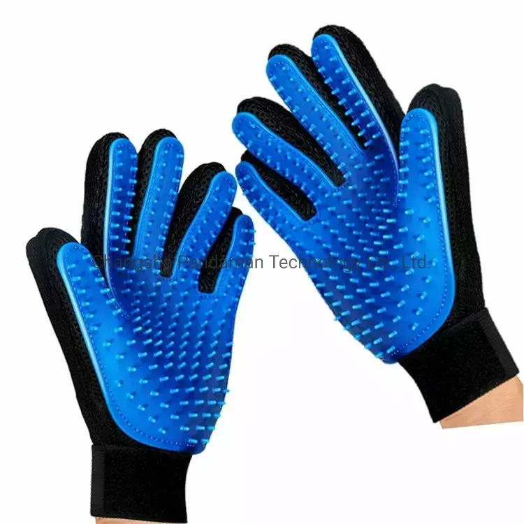 Gentle Deshedding Brush Glove for Pets