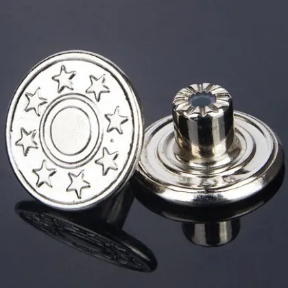 Star Metal Jeans Button