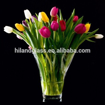 2016 Clear tulip glass vase