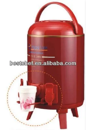 Red or Blue plastic Insulated beverage dispenser