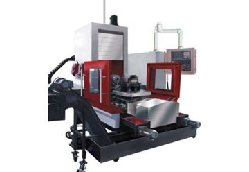 Horizontal CNC machining center