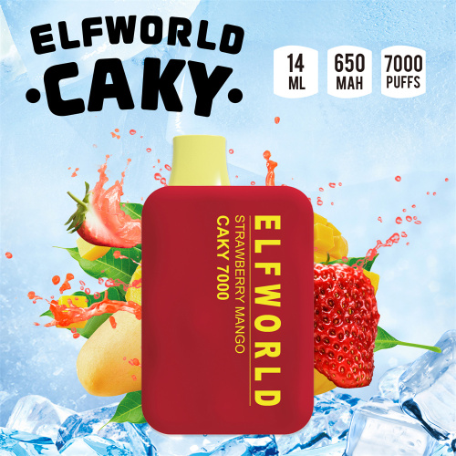 ELF WORLD Caky 7000Puffs With 650mah Rechargeable Battery