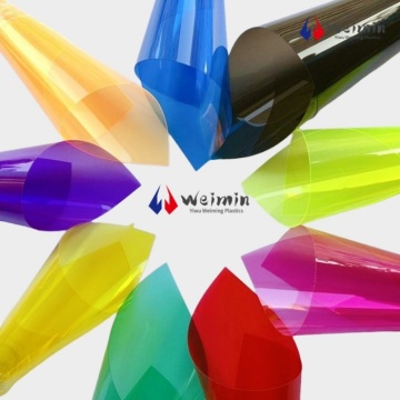 Láminas de plástico multicolores vibrantes para diversas aplicaciones