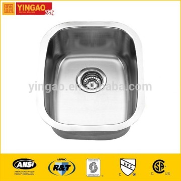 1815 Undercoating brushed stainless steel kitchen sinks top mount