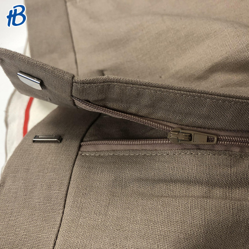 Good quality Khaki slim suit trousers for men