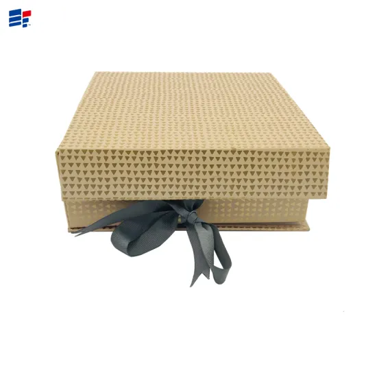 Exquisite paper box with ribbon