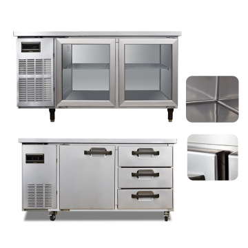 500L Double Doors Upright Bottom Freezer Vertical Fridge Commercial Refrigerator for Kitchen