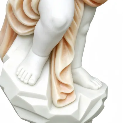 Vintage Cherub Marble Planter