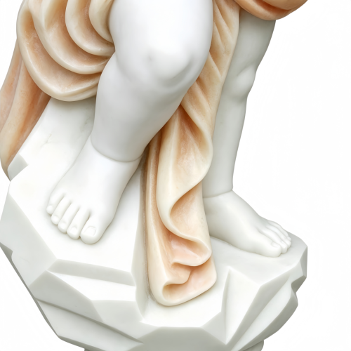 Vintage Cherub Marble Planter