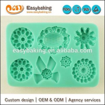 Wholesale custom 3D brooch fondant silicone mold