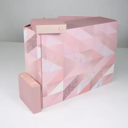 A set makeup advent calendar box eyelash box