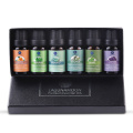 Lagunamoon Essential Oils 10ML 6pcs Gift Set Humidifier Aromatherapy Eucalyptus Papermint Lemongrass Orange Tea Tree Oil
