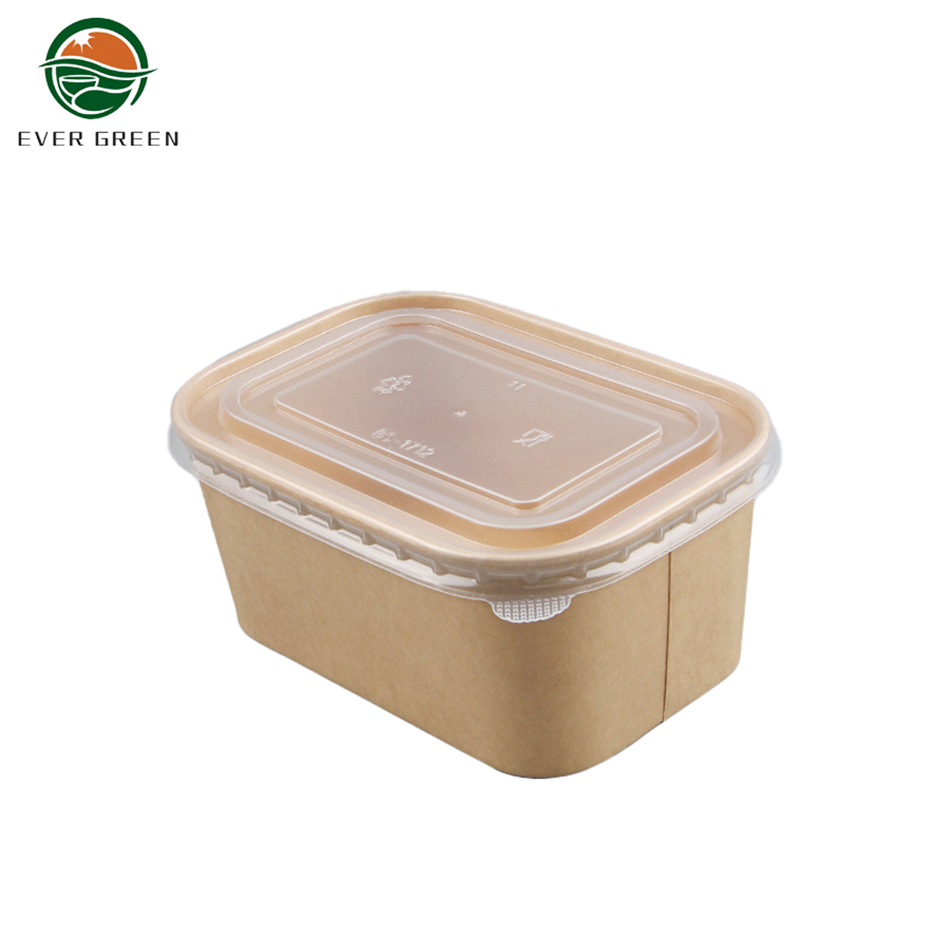 Brown Kraft Paper Vaneable Take Away Bowl Salad