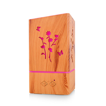 Square Wood Grain Lavender Essential Oil Natural Diffuser