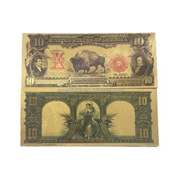 24 -karatowy złoty folia Plane Buffalo Plastic USA banknot hurtowe dekoracje domu poniżej 10 USD