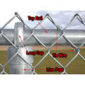 Security Chain Link Fence with Top Barbed Wire