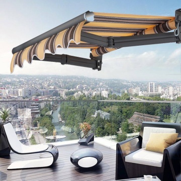 Jenis fesyen borong dinding berengsel 3/3 meter lengan lipat kalis air awning sun antirust menghalang lengan lengan