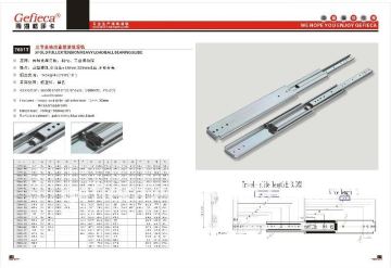 drawer slide,telescopic soft closing drawer runner