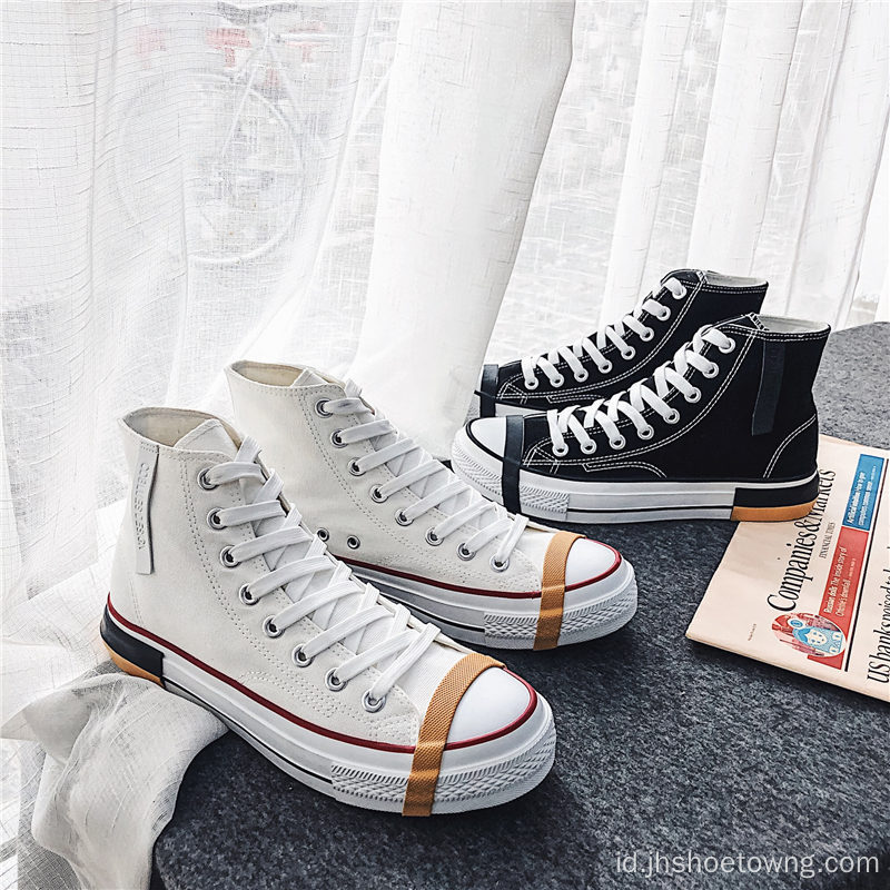 Sepatu kets kanvas High top untuk pria