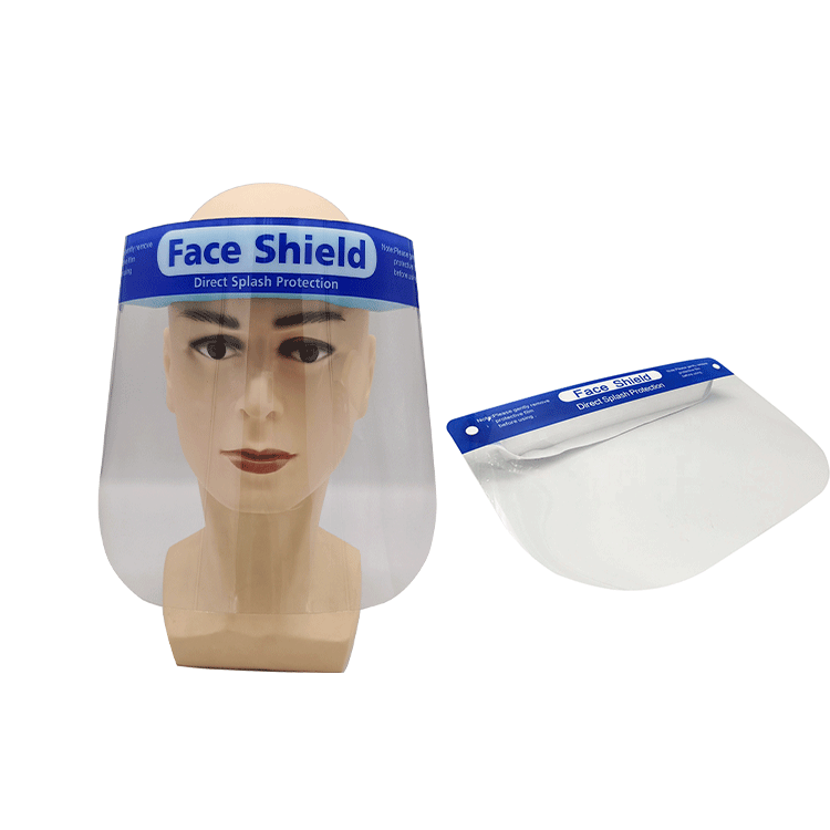 Користувацький ПЕТ Пластмасовий захисний щит Full Face Visor Shield