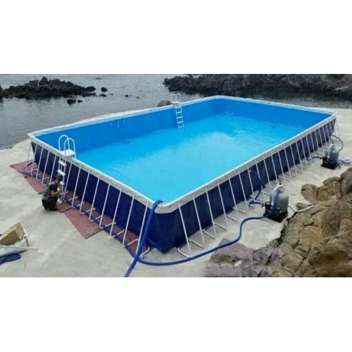 Novo design de tamanho grande, piscina retangular feita personalizada